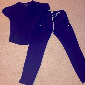 Purple FIGS scrub set